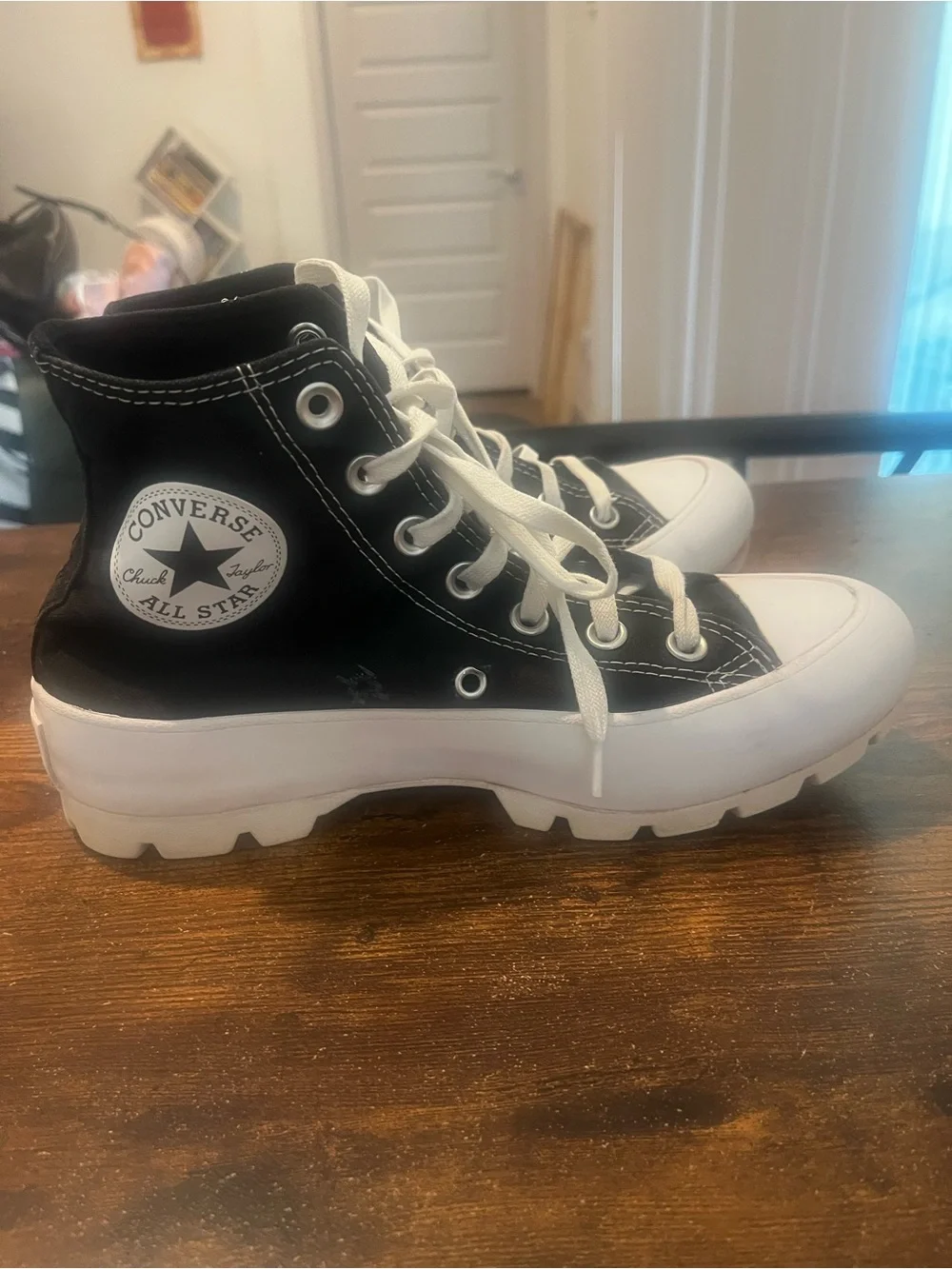Converse Black and White High-Top Sneakers